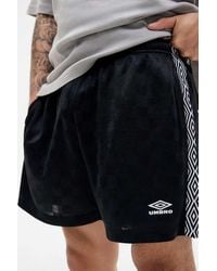 Umbro - Uo Exclusive Black Checkerboard Shorts - Lyst