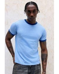 BDG - Blue Slub Ringer T-shirt - Lyst