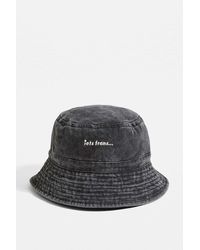iets frans... - Washed Black Bucket Hat - Lyst