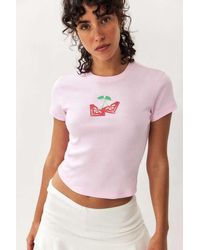 Roxy - Uo Exclusive Baby T-shirt - Lyst