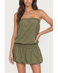 Edikted - Layton Studded Strapless Bubble Mini Dress - Lyst