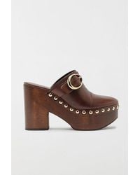 SCHUTZ SHOES - Piper Platform Buckle Clog - Lyst