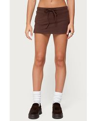 Edikted - Bayside Slitted Mini Skort - Lyst