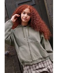 BDG - Daria Shrunken Skate Hooded Jacket Small At Urban Outfitters - Lyst