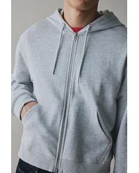 BDG - Bonfire Solid Zip-Up Hoodie Sweatshirt - Lyst