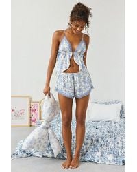 Out From Under - Lola Satin Flyaway Cami & Micro Short Set - Lyst