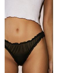 Out From Under - Mesh Cheeky Undie - Lyst