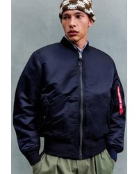 Alpha Industries - Blue Ma-1 Heritage Bomber Jacket - Lyst