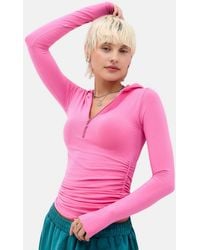 Urban Outfitters - Uo Kori Slinky Hooded Top - Lyst