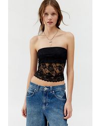 Urban Renewal - Remnants Lace Tube Top - Lyst