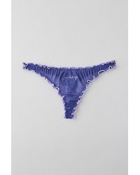 Out From Under - Sweet Nothings Embroidered Thong - Lyst