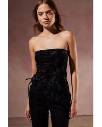 Urban Outfitters - Uo Y2K Velvet Burnout Tube Top - Lyst