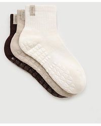 Fraise - Quarter Crew Grip Socks (Set Of 3) - Lyst