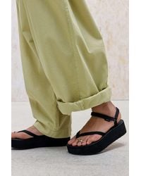 Teva - Black Slim Flatform Sandals - Lyst