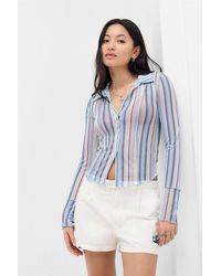 Urban Outfitters - Uo Milo Long Sleeve Stripe Shirt - Lyst