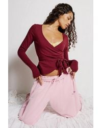 Out From Under - Bec Ballet Wrap Top - Lyst