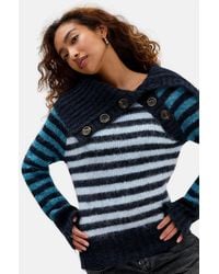 BDG - Toto Asymmetric Button Jumper - Lyst