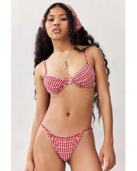 Out From Under - Red Gingham Bikini Bottoms - Lyst