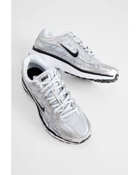 Nike - White & Silver P-6000 Trainers - Lyst