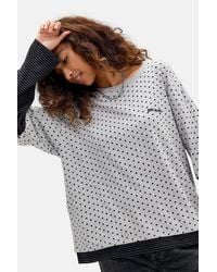 BDG - Arlo Polka Dot & Stripe Double Layer Tee - Lyst