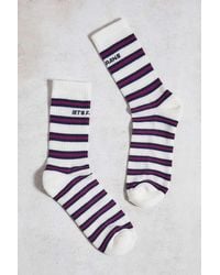 Urban Outfitters - Magenta Stripe Socks - Lyst