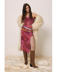 Urban Outfitters - Uo Samara Mesh Strapless Midi Dress - Lyst