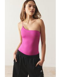 Out From Under - One Shoulder Bodysuit - Lyst