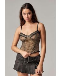 Urban Outfitters - Uo Leopard Print Cami - Lyst