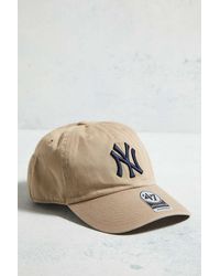 '47 - Ny Yankees Beige Baseball Cap - Lyst