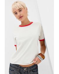 BDG - White Ringer Tee - Lyst