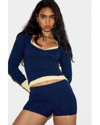 Out From Under - Lace Trim Mini Shorts - Lyst