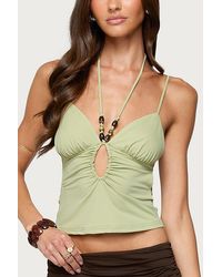 Edikted - Haylie Cut Out Halter Top - Lyst