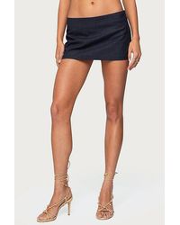 Edikted - Rebel Linen Look Mini Skort - Lyst