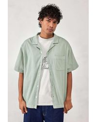 Urban Outfitters - Uo Seafoam Crinkle Shirt - Lyst