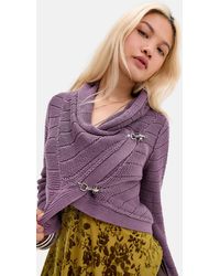 Urban Outfitters - Uo Asymmetric Clasp Cardigan - Lyst