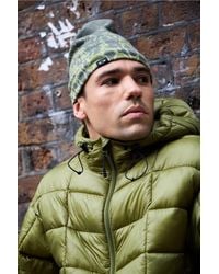 Oakley - Uo Exclusive Olive Ellipse Graphic Beanie - Lyst