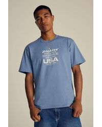 Dickies - Uo Exclusive Blue Fort T-shirt - Lyst