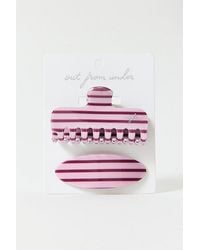 Out From Under - Patterned Claw Clip & Barrette Set - Lyst