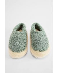 Yoko Wool - Green Full Slippers - Lyst