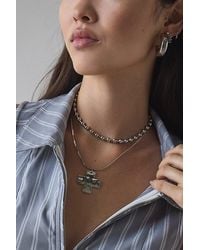 Urban Outfitters - Vic Cross Charm Layering Necklace Set - Lyst