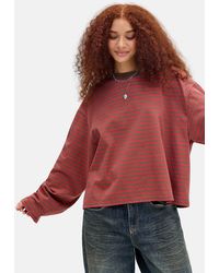 Lioness - Red Bloom Stripe Long Sleeve Tee - Lyst
