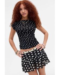 Urban Outfitters - Uo Frankie Short Sleeve Slash Top - Lyst
