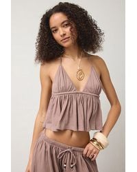 Out From Under - Summer Love Open-Back Flyaway Halter Top - Lyst