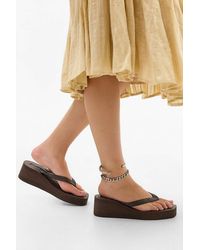 Sleeper - Brown High Platform Flip Flops - Lyst