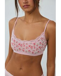 Out From Under - Layla Seamless Lace Trim Bralette - Lyst