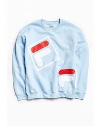 fila blue crew neck