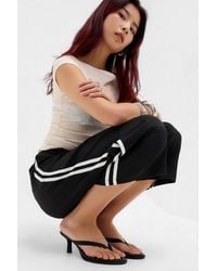 Urban Outfitters - Uo Black Iyla Faux Leather Heeled Sandals - Lyst