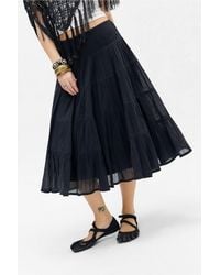 Kimchi Blue - Bea Voile Tiered Midi Skirt - Lyst