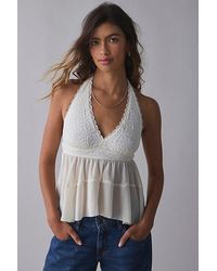 Kimchi Blue - Lindsey Tiered Babydoll Halter Top - Lyst