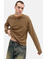 BDG - Yellow Stripe Long Sleeve T-shirt - Lyst